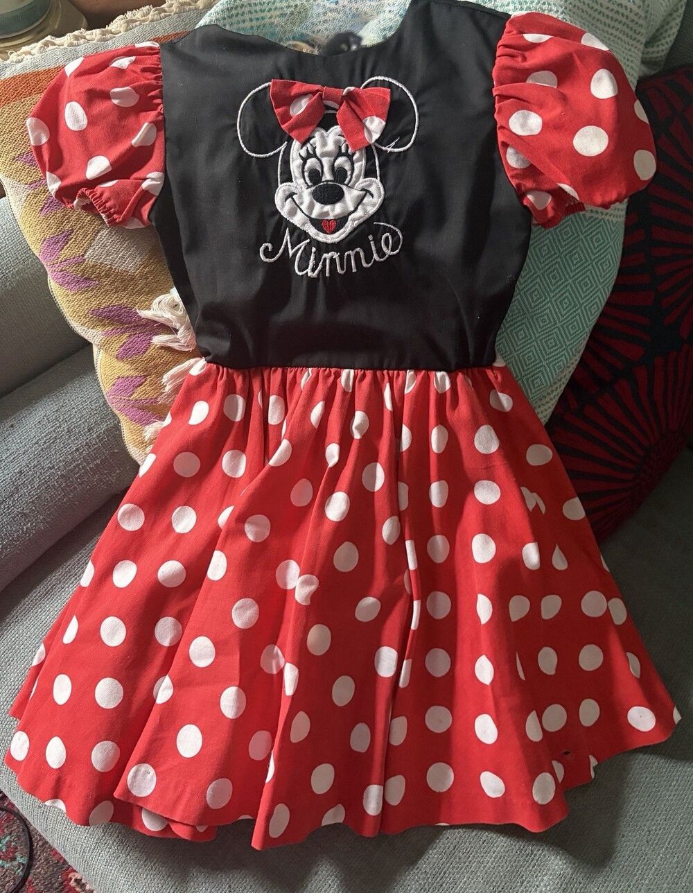 Vintage 1970s Disney Character Fashions Minnie Mouse Dress Costume Girls 70s
